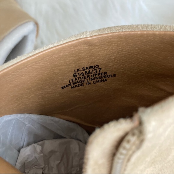 🤍 nwt | lucky brand | nude suede booties - Picture 10 of 11